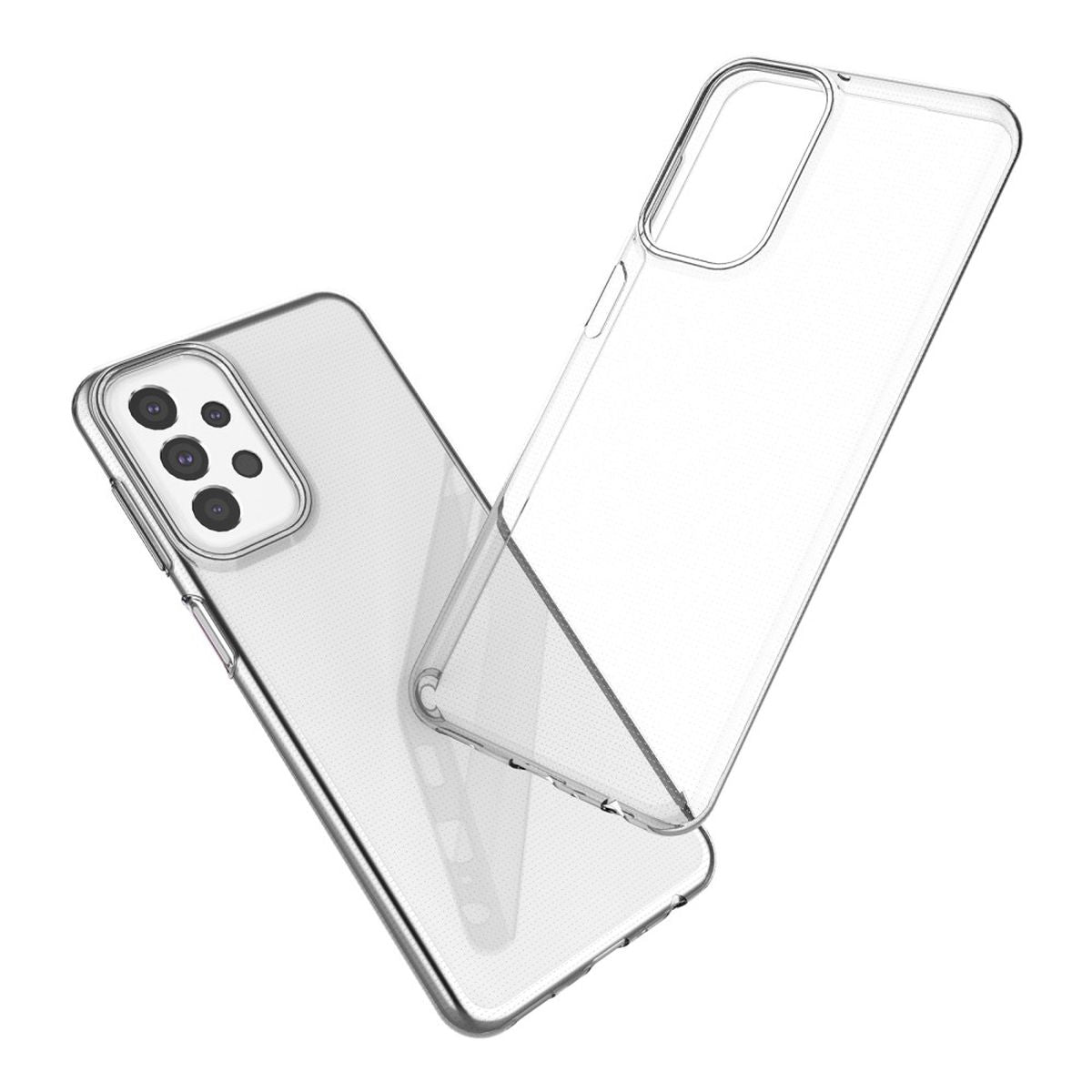 Hülle für Samsung Galaxy A23 Handyhülle Silikon Cover Case Bumper klar