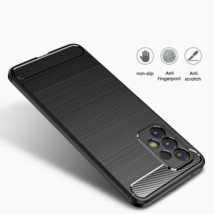 Hülle für Samsung Galaxy A33 5G Handyhülle Silikon Case Cover Carbonfarben