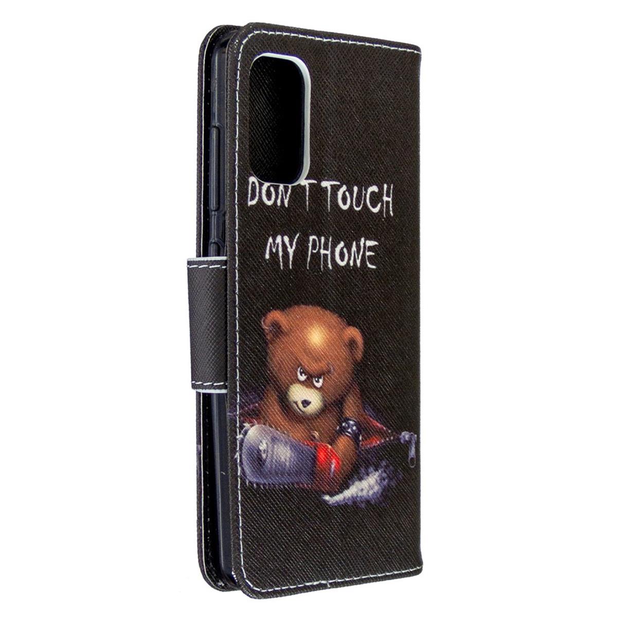 Hülle für Samsung Galaxy A41 Handyhülle Flip Case Cover Schutzhülle Motiv Bär