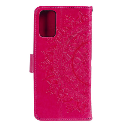 Hülle für Samsung Galaxy A41 Handyhülle Flip Case Cover Tasche Mandala Pink