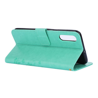 Hülle für Samsung Galaxy A50/A30s Handyhülle Flip Case Cover Schmetterling Grün - CoverKingz