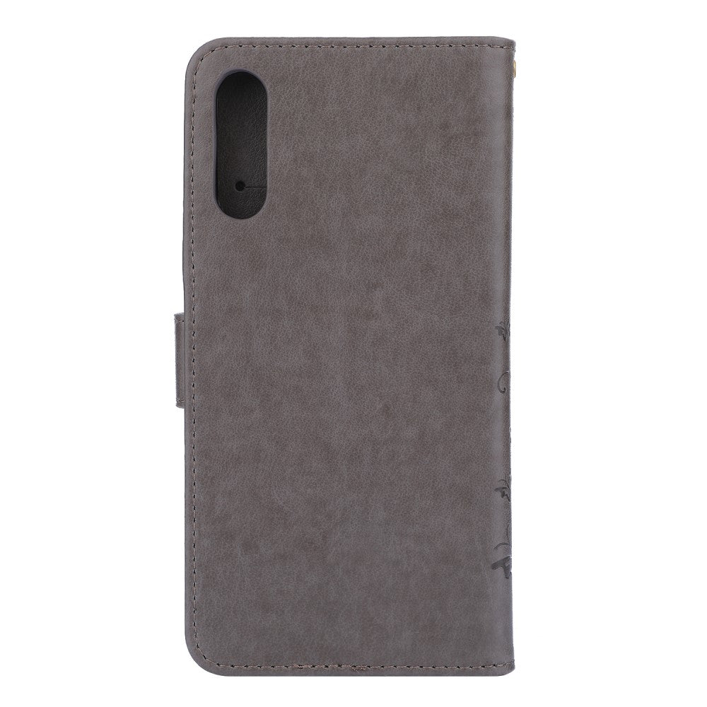Hülle für Samsung Galaxy A50/A30s Handyhülle Flip Case Handytasche Schmetterling Grau - CoverKingz