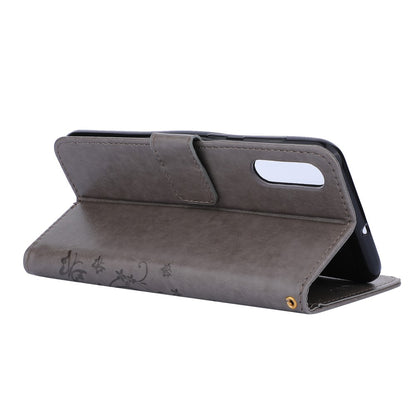 Hülle für Samsung Galaxy A50/A30s Handyhülle Flip Case Handytasche Schmetterling Grau - CoverKingz