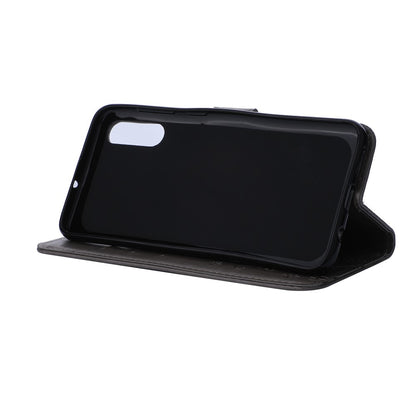 Hülle für Samsung Galaxy A50/A30s Handyhülle Flip Case Handytasche Schmetterling Grau - CoverKingz