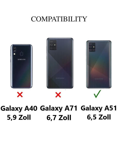 Hülle für Samsung Galaxy A51 Handyhülle Silikon Cover Schutzhülle Case klar