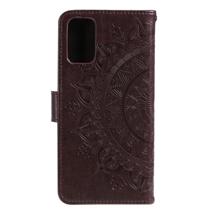 Hülle für Samsung Galaxy A52/A52 5G/A52s 5G Handy Flip Case Cover Mandala Braun
