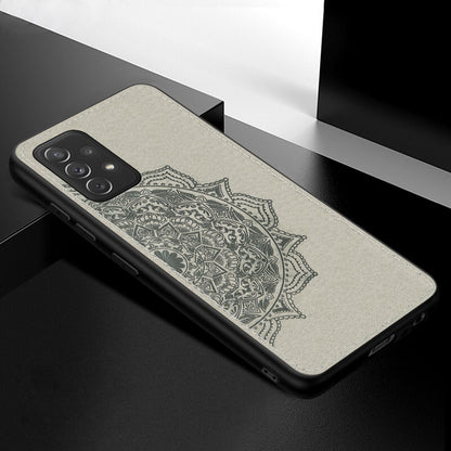 Hülle für Samsung Galaxy A52/A52 5G/A52s 5G Handyhülle Hybrid Cover Mandala Grau