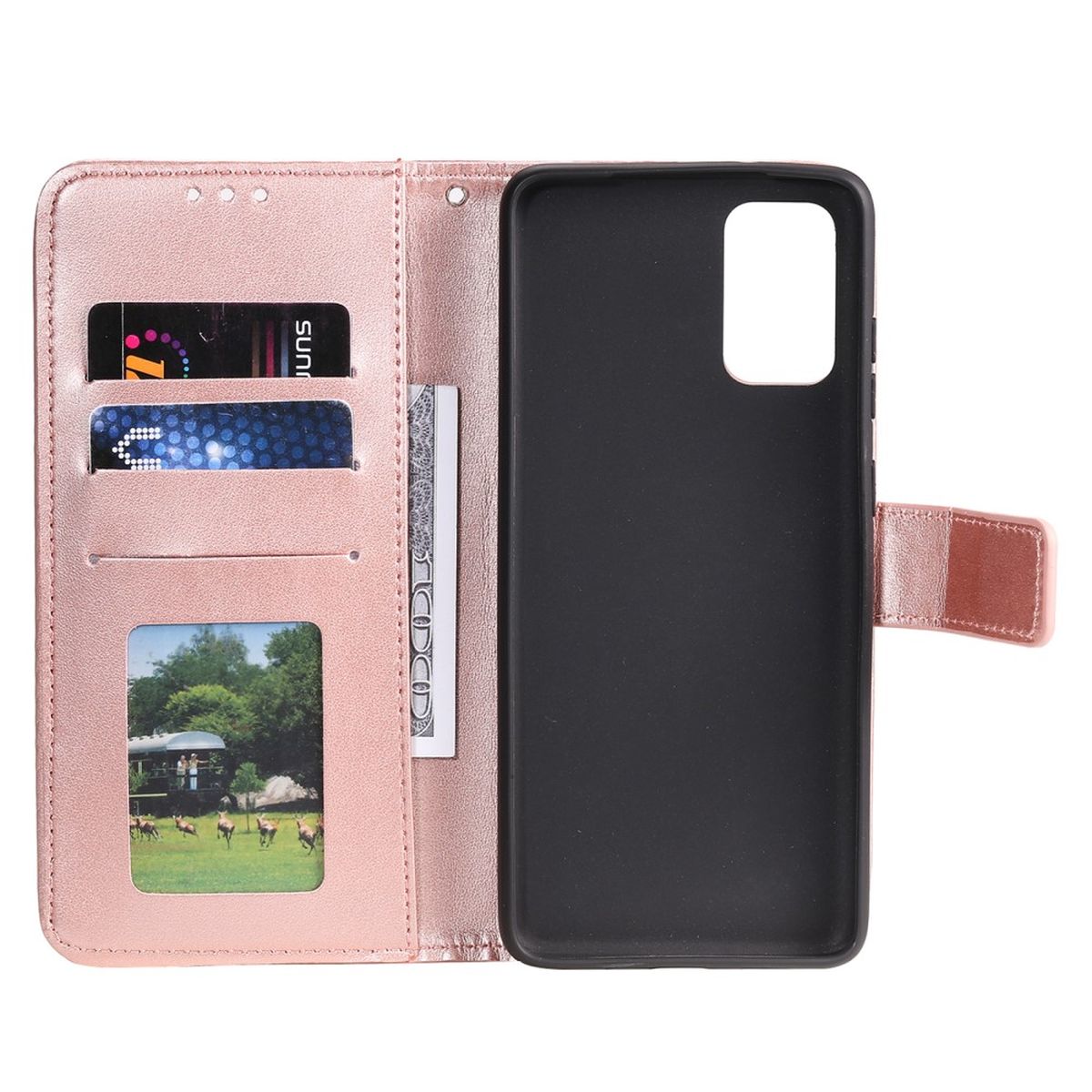 Hülle für Samsung Galaxy A53 5G Handyhülle Flip Case Cover Etui Mandala Rosegold