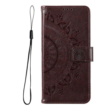 Hülle für Samsung Galaxy A53 5G Handyhülle Flip Case Cover Mandala Braun