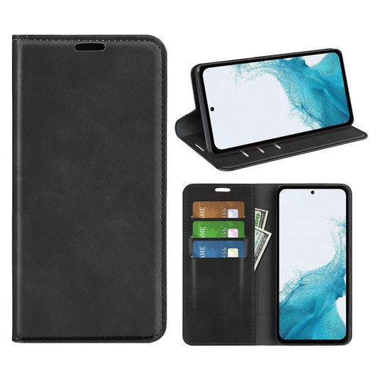 Hülle für Samsung Galaxy A54 5G Handyhülle Flip Case Cover Tasche Etui Schwarz