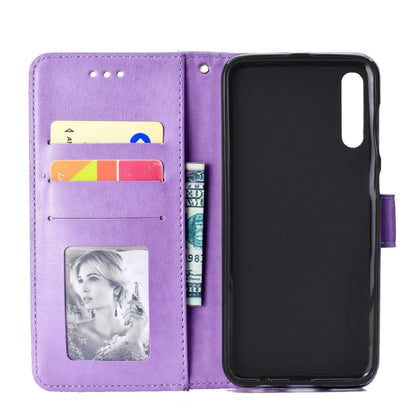 Hülle für Samsung Galaxy A70 Handyhülle Schutz Tasche Case Etui Cover Mandala Lila