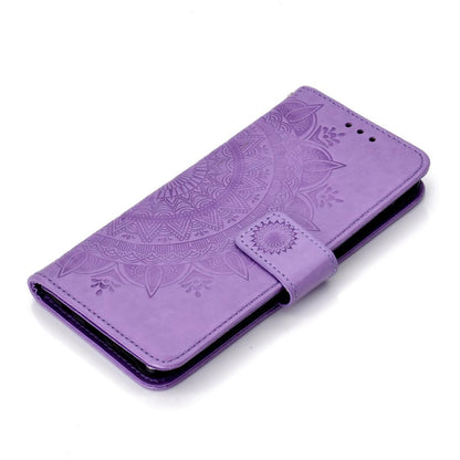 Hülle für Samsung Galaxy A70 Handyhülle Schutz Tasche Case Etui Cover Mandala Lila