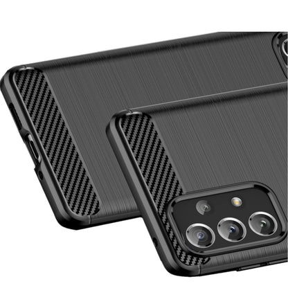 Hülle für Samsung Galaxy A73 5G Handyhülle Silikon Case Cover Carbonfarben