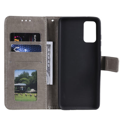 Hülle für Samsung Galaxy M13/M23 5G Handyhülle Flip Case Cover Etui Mandala Grau