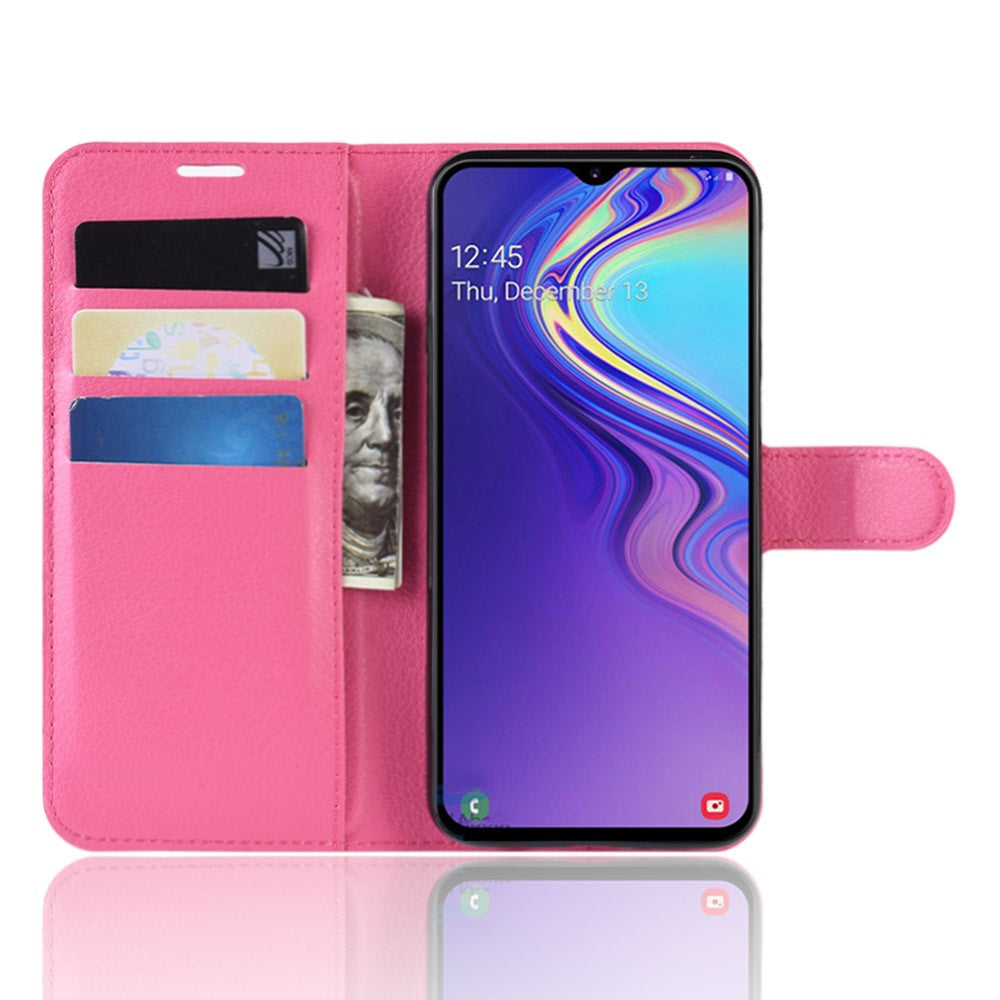 Hülle für Samsung Galaxy M20 Handyhülle Flip Case Schutzhülle Cover Tasche Rosa
