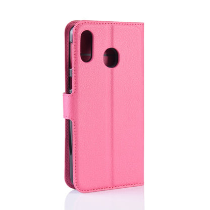 Hülle für Samsung Galaxy M20 Handyhülle Flip Case Schutzhülle Cover Tasche Rosa