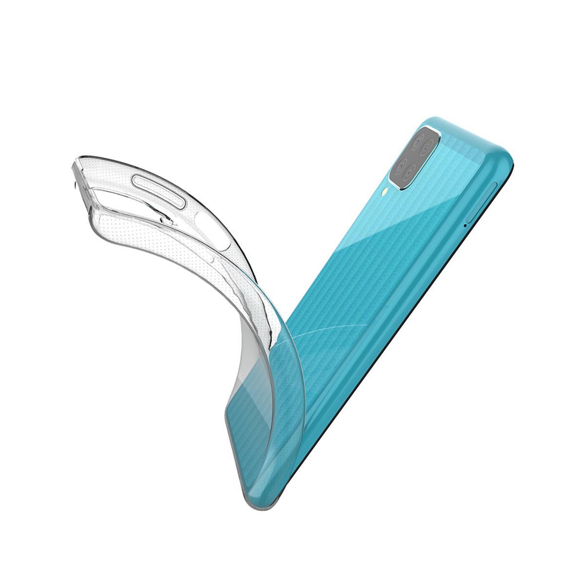 Hülle für Samsung Galaxy M22 Handyhülle Silikon Cover Case Bumper Etui klar