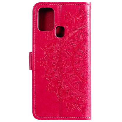 Hülle für Samsung Galaxy M31 Handyhülle Flip Case Cover Etui Mandala Pink