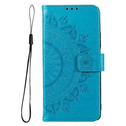 Hülle für Samsung Galaxy M33 5G Handyhülle Flip Case Cover Etui Mandala Blau