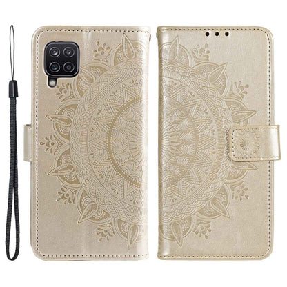 Hülle für Samsung Galaxy M33 5G Handyhülle Flip Case Cover Etui Mandala Gold
