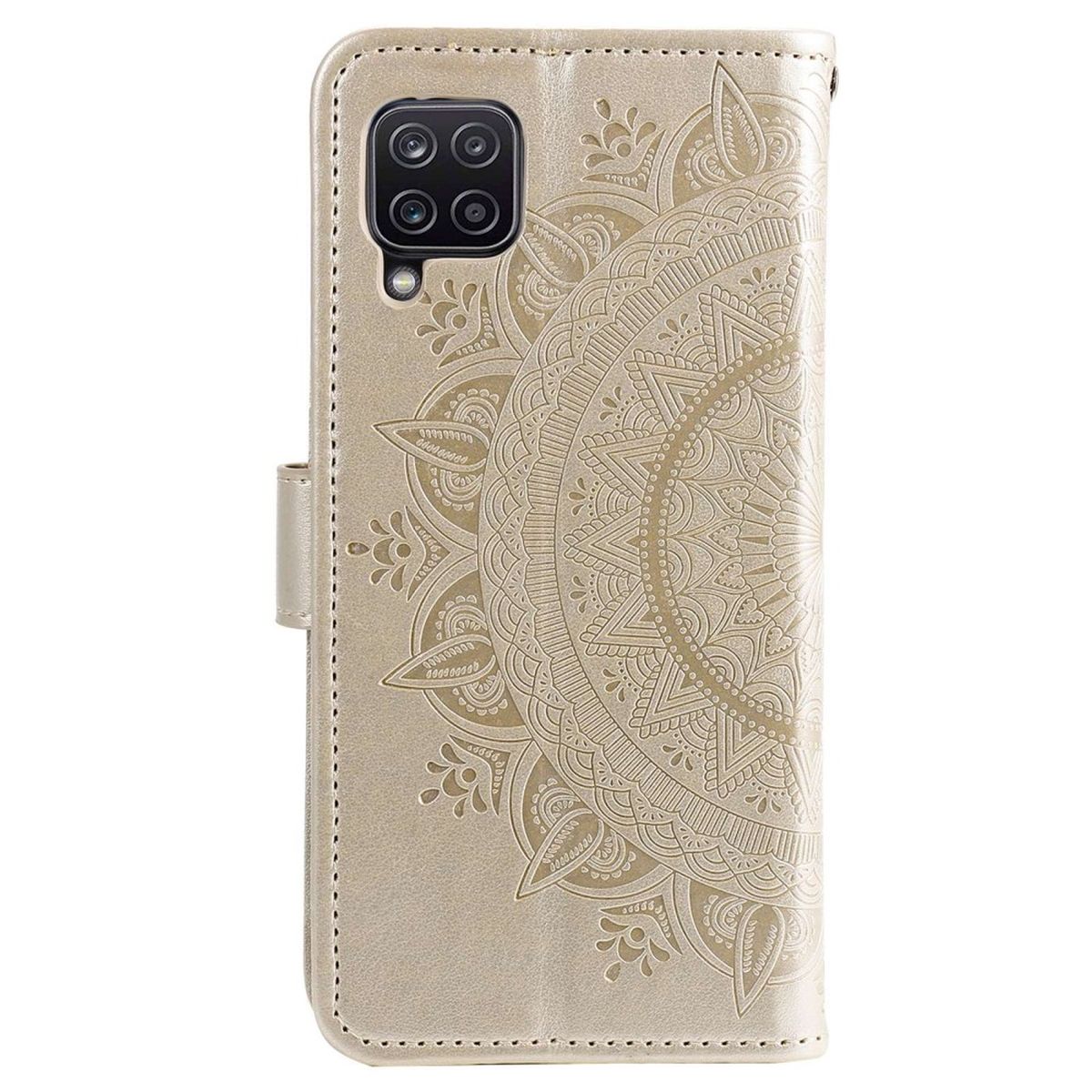 Hülle für Samsung Galaxy M33 5G Handyhülle Flip Case Cover Etui Mandala Gold