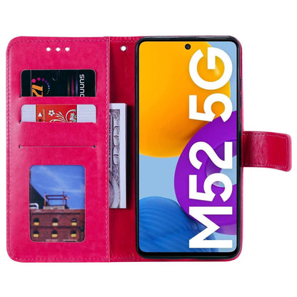 Hülle für Samsung Galaxy M52 5G Handyhülle Flip Case Cover Etui Mandala Pink