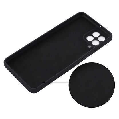 Hülle für Samsung Galaxy M53 5G Handy Silikon Case Cover Bumper Matt Schwarz