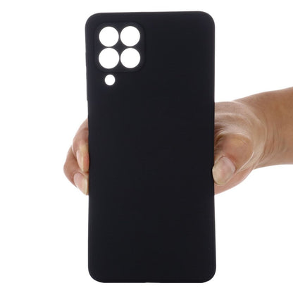 Hülle für Samsung Galaxy M53 5G Handy Silikon Case Cover Bumper Matt Schwarz