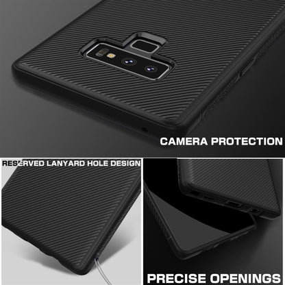 Hülle für Samsung Galaxy Note 9 Handyhülle Silikon Case Cover Carbonfarben