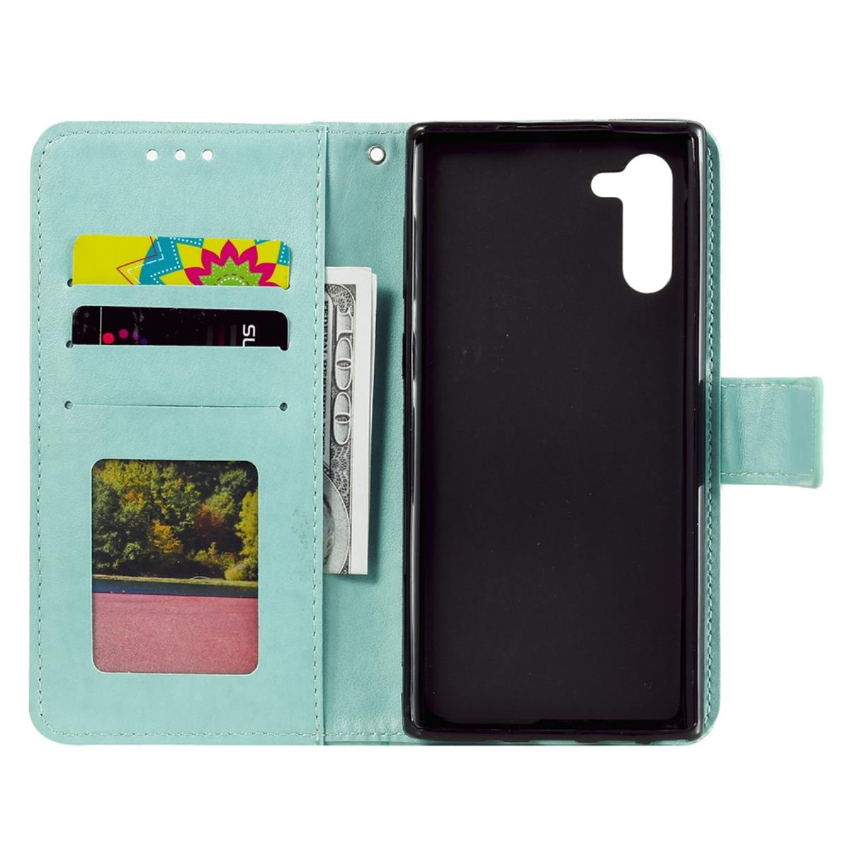 Hülle für Samsung Galaxy Note10 Handyhülle Flip Case Schutzhülle Mandala Grün