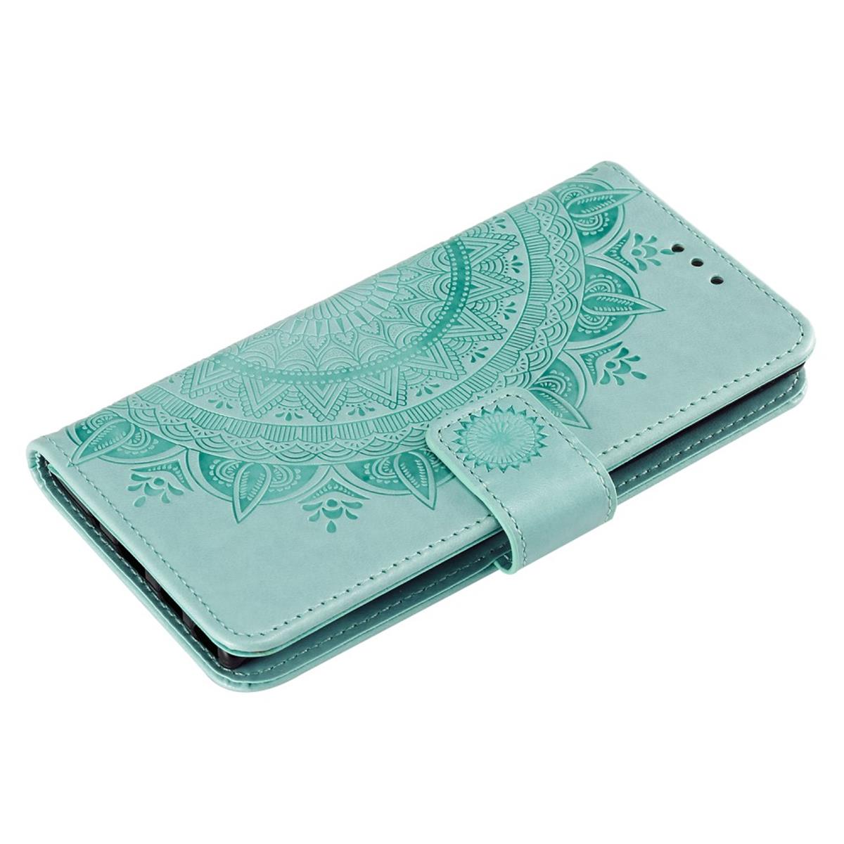 Hülle für Samsung Galaxy Note10 Handyhülle Flip Case Schutzhülle Mandala Grün