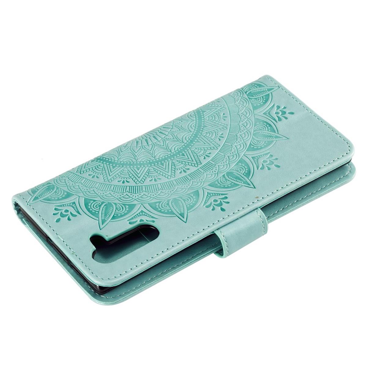 Hülle für Samsung Galaxy Note10 Handyhülle Flip Case Schutzhülle Mandala Grün