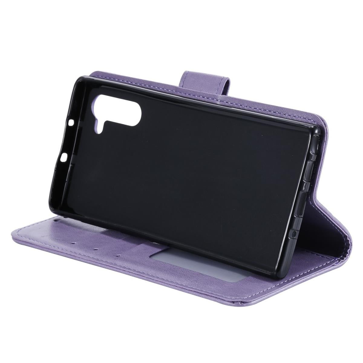 Hülle für Samsung Galaxy Note10 Handyhülle Schutz Tasche Flip Case Cover Mandala Lila