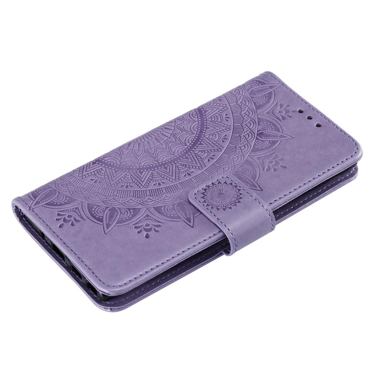 Hülle für Samsung Galaxy Note10 Handyhülle Schutz Tasche Flip Case Cover Mandala Lila