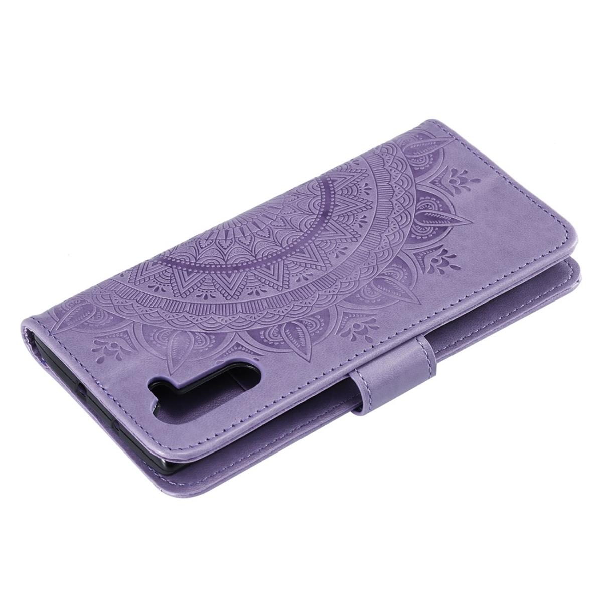 Hülle für Samsung Galaxy Note10 Handyhülle Schutz Tasche Flip Case Cover Mandala Lila