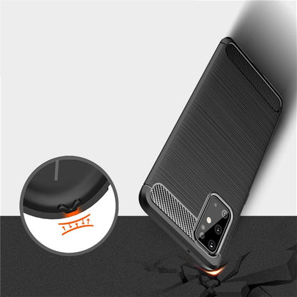 Hülle für Samsung Galaxy S20 FE Handyhülle Silikon Case Cover Schutzhülle Carbonfarben