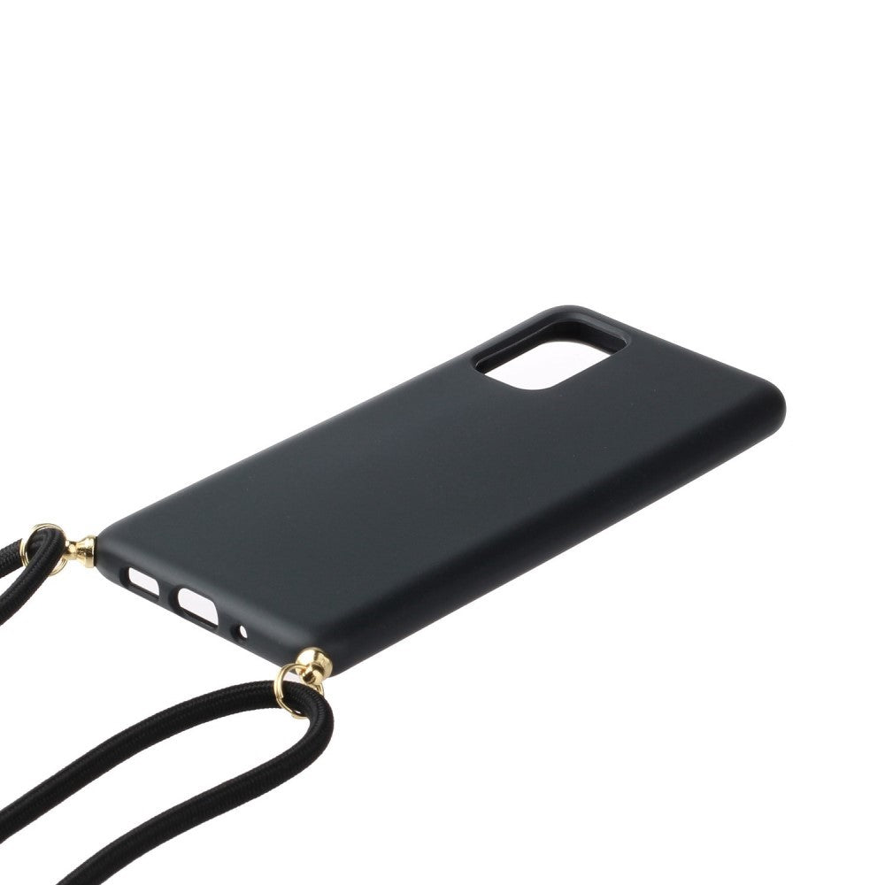 Hülle für Samsung Galaxy S20 Plus Handyhülle Band Handykette Kordel Schnur Schwarz