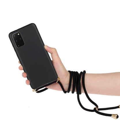 Hülle für Samsung Galaxy S20 Plus Handyhülle Band Handykette Kordel Schnur Schwarz