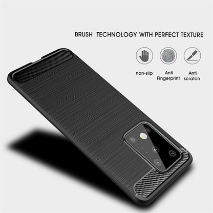 Hülle für Samsung Galaxy S20 Ultra Handyhülle Silikon Schutzhülle Carbon Farben