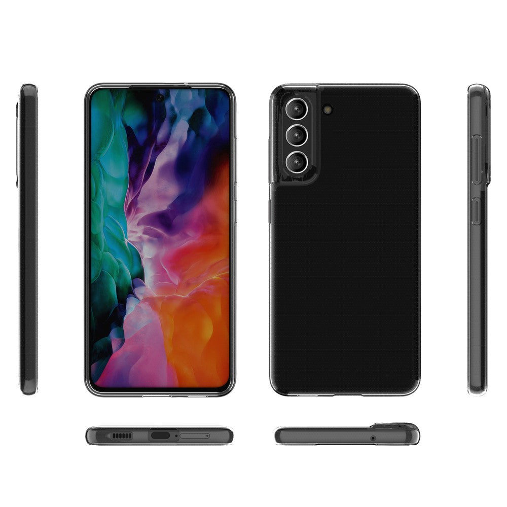 Hülle für Samsung Galaxy S21 FE Handyhülle Silikon Cover Case Bumper Klar