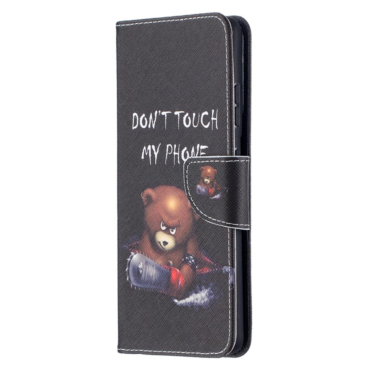 Hülle für Samsung Galaxy S21 Ultra Handyhülle Flip Case Cover Tasche Motiv Bär