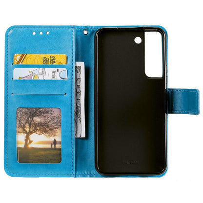 Hülle für Samsung Galaxy S22 5G Handyhülle Flip Case Cover Tasche Mandala Blau - CoverKingz