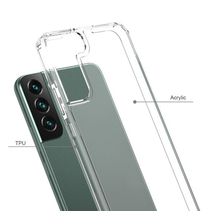 Hülle für Samsung Galaxy S22+ (Plus) Handy Cover Hybrid Silikon Case Bumper Klar