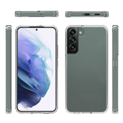 Hülle für Samsung Galaxy S22+ (Plus) Handy Cover Hybrid Silikon Case Bumper Klar