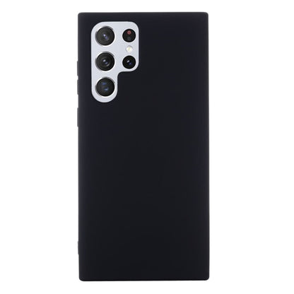 Hülle für Samsung Galaxy S22 Ultra Handyhülle Silikon Case Cover Matt Schwarz