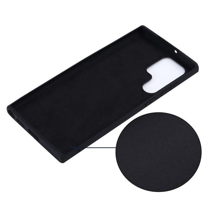 Hülle für Samsung Galaxy S22 Ultra Handyhülle Silikon Case Cover Matt Schwarz