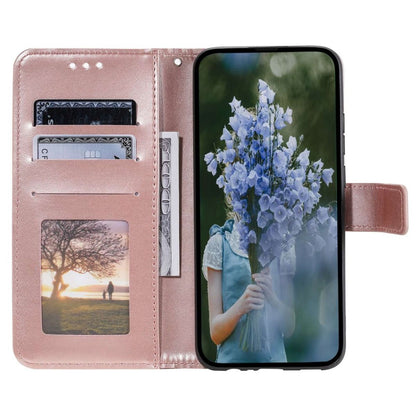 Hülle für Samsung Galaxy S23+ Handyhülle Flip Case Cover Etui Mandala Rosegold