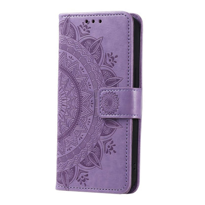 Hülle für Samsung Galaxy S23 Handyhülle Flip Case Cover Schutzhülle Mandala Lila