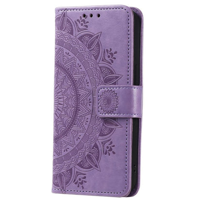 Hülle für Samsung Galaxy S23 Ultra Handyhülle Flip Case Cover Etui Mandala Lila