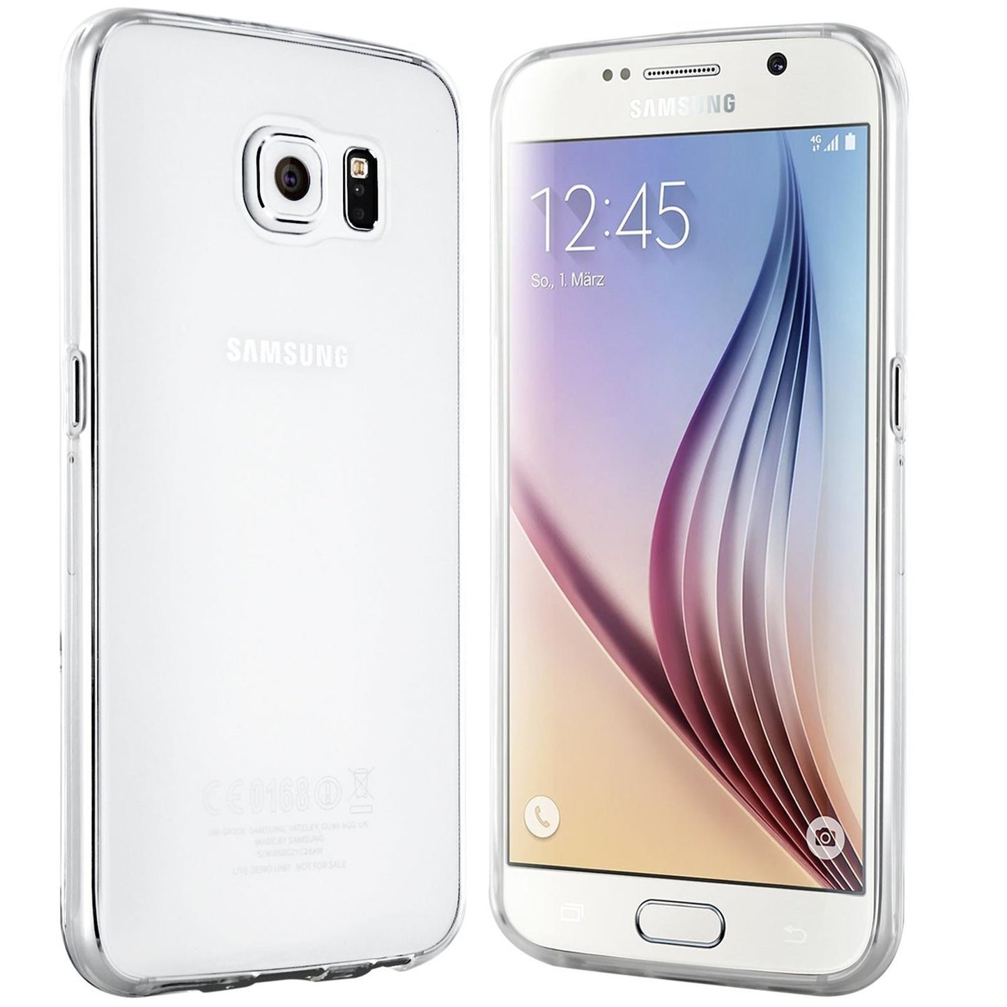 Hülle für Samsung Galaxy S6 Handyhülle Silikon Cover Schutzhülle Case Slim Klar